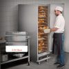 16 szintes ételmelegítő szekrény 1800W, rozsdamentes acél ételmelegítő szekrény víztálcával