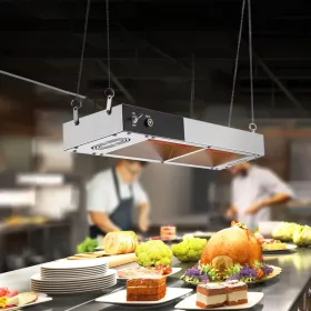   Sült krumpli ételmelegítő 750W élelmiszer-fűtő lámpa függeszthető vagy mennyezetre szerelhető