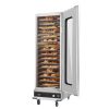 Professzionális ételmelegítő szekrény 16 szintes, rozsdamentes acél, 1800W teljesítmény