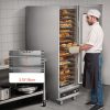 Professzionális ételmelegítő szekrény 16 szintes, rozsdamentes acél, 1800W teljesítmény
