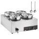 Levesmelegítő 4x7,4 literes rozsdamentes acél ételmelegítő 1500W levesállomás