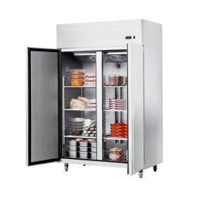   Kereskedelmi fagyasztó 1100 liter dupla ajtós mélyhűtőszekrény 