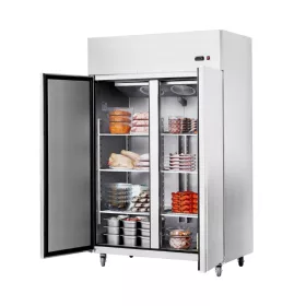   Kereskedelmi fagyasztó 1100 liter dupla ajtós mélyhűtőszekrény 