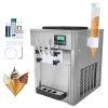Csavaros fagyigép 1800W 3 íz, asztali fagylaltkészítő LCD vezérlés, automata tisztítás és előhűtés