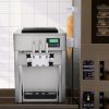 Csavaros fagyigép 1800W 3 íz, asztali fagylaltkészítő LCD vezérlés, automata tisztítás és előhűtés