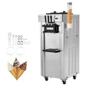   Professzionális fagylalkészítő három ízesítésű kereskedelmi fagyigép 21–31 l/óra kapacitással