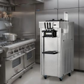   Professzionális fagylalkészítő három ízesítésű kereskedelmi fagyigép 21–31 l/óra kapacitással