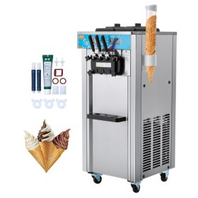   Csavaros fagyigép 21–31 liter/óra teljesítménnyel fagylaltkészítő gép 3 ízesítéssel 