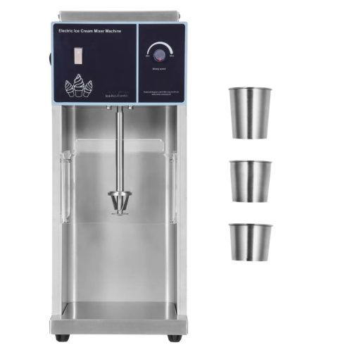 Professzionális fagylalt- és turmixgép 400W rozsdamentes acél fagyigép