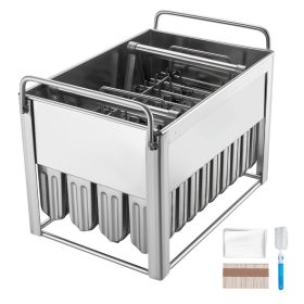   Rozsdamentes acél formakészlet pálcikás jégkrémhez 40 darabos ipari kivitelben