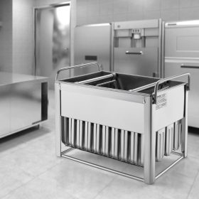   Rozsdamentes acél formakészlet pálcikás jégkrémhez 40 darabos ipari kivitelben