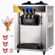 Fagylaltgép 2200W professzionális 3 ízesítőfejes csavaros fagyigép 22–30 liter/óra kapacitással, LCD-kijelzővel