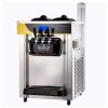 Fagylaltgép 2200W professzionális 3 ízesítőfejes csavaros fagyigép 22–30 liter/óra kapacitással, LCD-kijelzővel