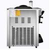 Fagylaltgép 2200W professzionális 3 ízesítőfejes csavaros fagyigép 22–30 liter/óra kapacitással, LCD-kijelzővel