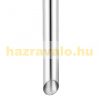 Oil torch stainless steel 115 cm inox garden torch with protective cap set of 6