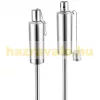 Olajfáklya rozsdamentes acél 115 cm 6db inox kerti fáklya védőkupakkal