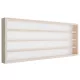 Fali vitrin modell szekrény 4 polc 100X39X8,5 cm kisautó, modellvasút gyűjtő plexi tolóajtóval