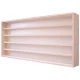 Fali vitrin modell szekrény 5 polc 100x49x8,5 cm kisautó, kisautó, modellvasút gyűjtő plexi tolóajtó