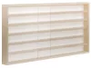 Fali vitrin modell szekrény polc 100x58x8,5 cm kisautó, modellvasút gyűjtő plexi tolóajtóval