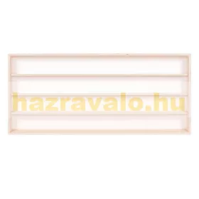 Fali vitrin modell szekrény 4 polc 110 x 39 x 8,5 cm makett kisautó, modellvasút gyűjtő plexi tolóaj
