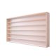 Wall showcase model cabinet 6 shelves 110 x 58 x 8.5 cm model small car, model railway collection with plexiglass sliding door