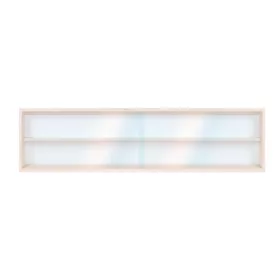 Fali vitrin modell szekrény 2 polc 115 x 20 x 8,5 cm makett kisautó, modellvasút gyűjtő plexi tolóaj