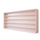 Wall showcase model cabinet 5 shelves 115 x 49 x 8.5 cm model small car, model railway collection with plexiglass sliding door