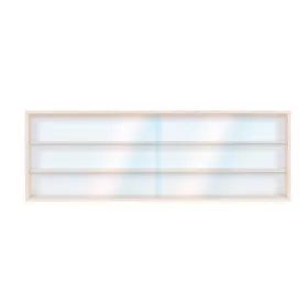 Fali vitrin modell szekrény 3 polc 120x30x8,5 cm kisautó, kisautó, modellvasút gyűjtő plexi tolóajtó
