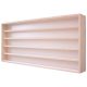 Wall display model cabinet 5 shelves 120x49x8.5 cm small car, small car, model railway collection with plexiglass sliding door