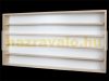 Fali vitrin modell szekrény 5 polc 120x49x8,5 cm kisautó, kisautó, modellvasút gyűjtő plexi tolóajtó