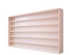 Wall display model cabinet 6 shelves 120x58x8.5 cm small car, small car, model railway collection with plexiglass sliding door