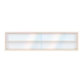 Fali vitrin modell szekrény 2 polc 125 x 20 x 8,5 cm makett kisautó, modellvasút gyűjtő plexi tolóaj