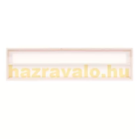 Fali vitrin modell szekrény 2 polc 125 x 20 x 8,5 cm makett kisautó, modellvasút gyűjtő plexi tolóaj