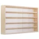 Fali vitrin modell szekrény 5 polc 130x9x8,5 cm kisautó, kisautó, modellvasút gyűjtő plexi tolóajtóv
