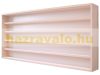 Fali vitrin modell szekrény 5 polc 130x9x8,5 cm kisautó, kisautó, modellvasút gyűjtő plexi tolóajtóv