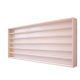 Wall-mounted showcase model cabinet 6 shelves 140x58x8.5 cm small car, model railway collection with plexiglass sliding door