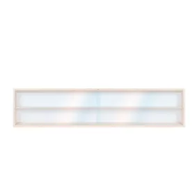 Fali vitrin modell szekrény 2 polc 150 x 20 x 8,5 cm makett kisautó, modellvasút gyűjtő plexi tolóaj