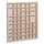 Wall showcase model cabinet shelf 46x52 cm small car, model railway without collecting glass