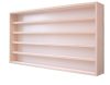 Wall display model cabinet 5 shelves 60x49x8.5 cm small car, collector's shelf with plexiglass sliding door