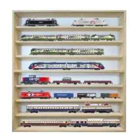   Fali vitrin modell szekrény 8 polc 60x75,5x8,5 cm kisautó, gyűjtői polc 