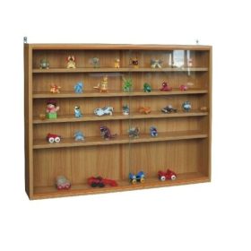   Fali vitrin modell szekrény polc üveges 60x80 cm kisautó, modellvasút gyűjtő