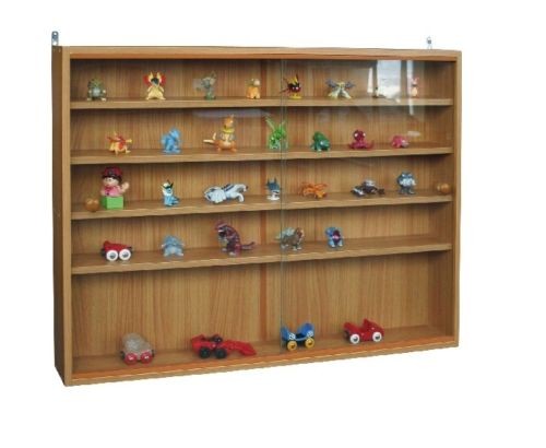 Fali vitrin modell szekrény polc üveges 60x80 cm kisautó, modellvasút gyűjtő