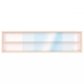   Fali vitrin modell szekrény 2 polc 70x20X8,5 cm kisautó, gyűjtői polc plexi tolóajtóval