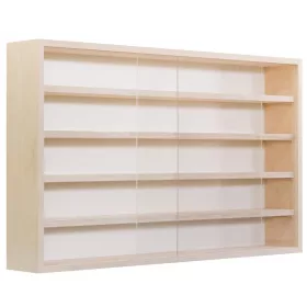  Fali vitrin modell szekrény 5 polc 70x49X8,5 cm kisautó, gyűjtői polc plexi tolóajtóval