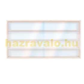 Fali vitrin modell szekrény 4 polc 80x39x8,5 cm kisautó, kisautó, modellvasút gyűjtő plexi tolóajtóv