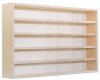 Fali vitrin modell szekrény 5 polc 80x49x8,5 cm kisautó, kisautó, modellvasút gyűjtő plexi tolóajtóv