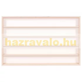 Fali vitrin modell szekrény 5 polc 80x49x8,5 cm kisautó, kisautó, modellvasút gyűjtő plexi tolóajtóv