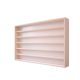 Wall display model cabinet 6 shelves 80x58x8.5 cm small car, small car, model railway collection with plexiglass sliding door