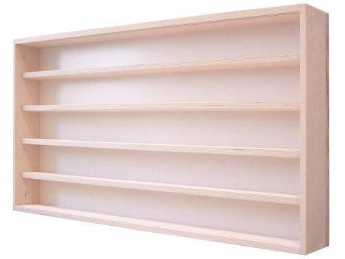 Modell szekrény üveges fali polc 90x49x8,5 cm kisautó, gyűjtői polc