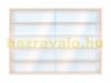 Modell szekrény üveges fali polc 90x49x8,5 cm kisautó, gyűjtői polc